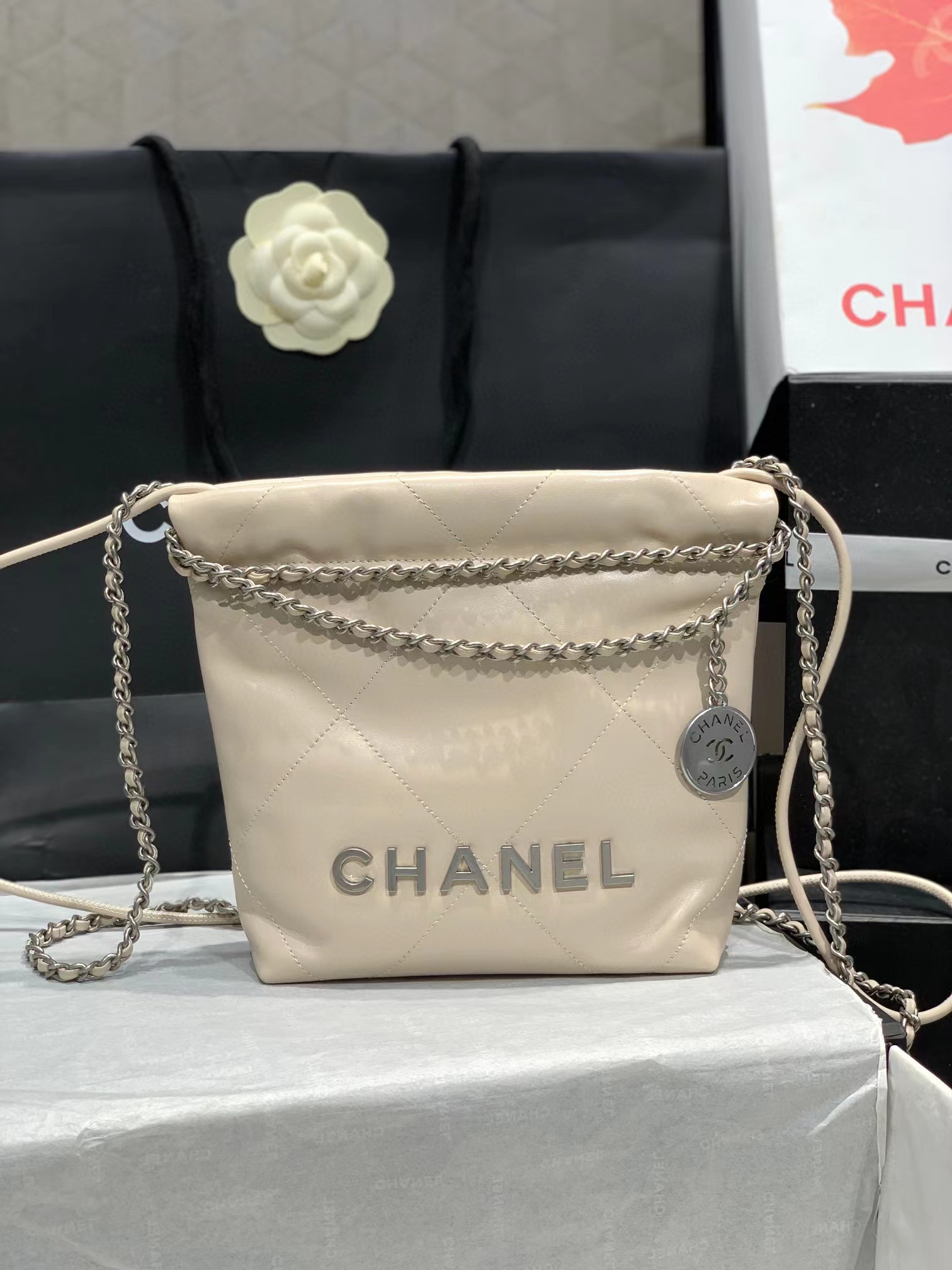 Chanel bag size 19*20*6cm CB512