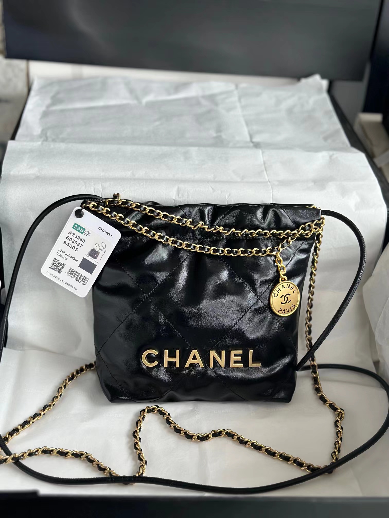 Chanel bag size 19*20*6cm CB514