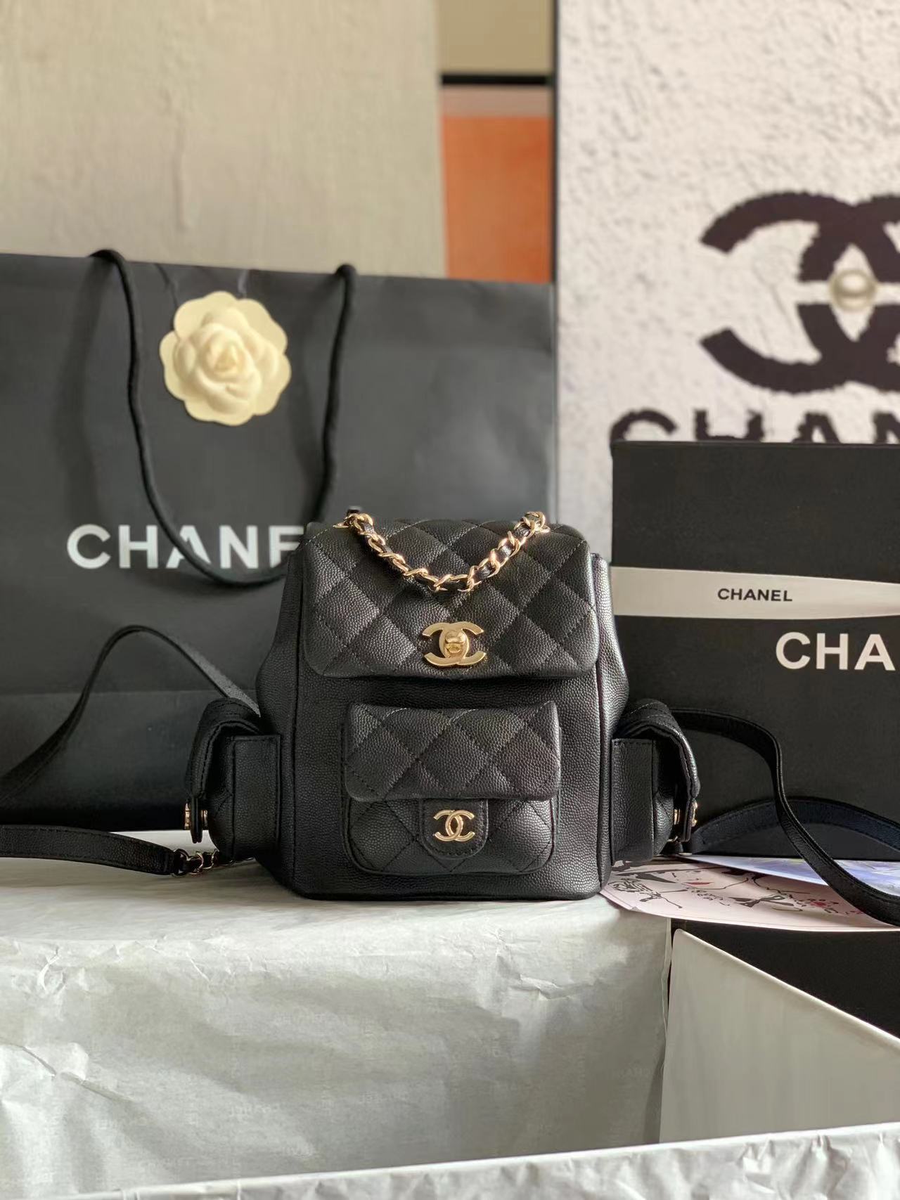 Chanel bag size 19.5*18*10cm  CHB317